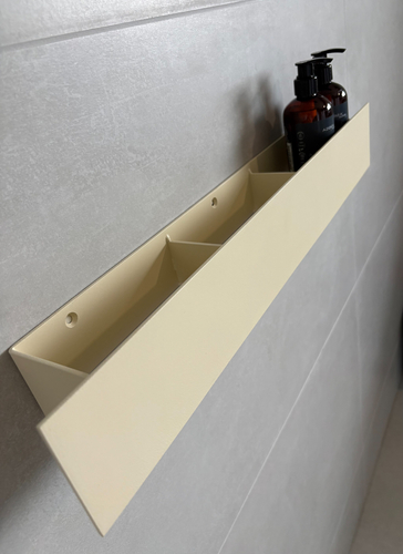 Półka Łazienkowa pod prysznic, do łazienki DECOLLO 60CM - Kolor Kość słoniowa