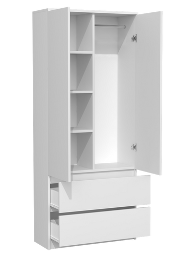 Szafa garderoba ORMAR - Biel Mat