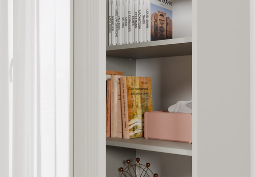 Witryna z lamelami 53cm MISEL 1L - Kaszmir