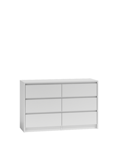 Komoda CHARLES P120 - Biel Mat